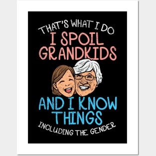 grandma gender reveal Posters and Art
